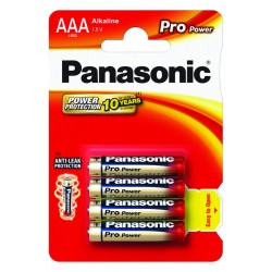 Pile alcaline LR3 Par 4 - Panasonic