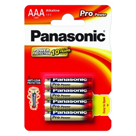 Pile alcaline LR3 Par 4 - Panasonic