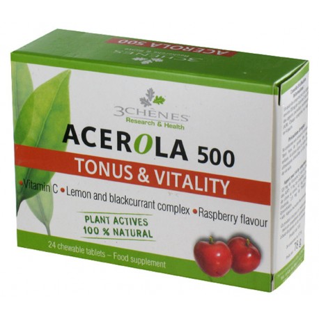Acerola 500 tonus et vitalite 24 cps 78g