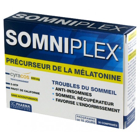 Somniplex troubles du sommeil 30 cps