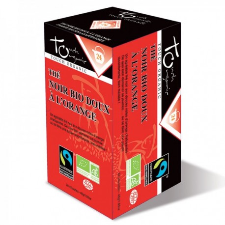 Thé noir à l'orange Bio 24 sachets - Touch Organic