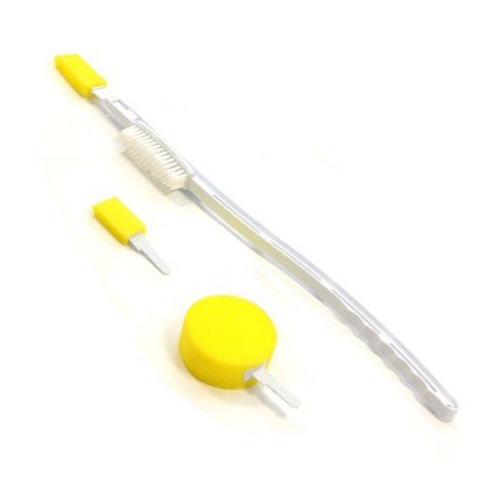 Brosse lave pieds et dos à long manche