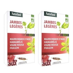 Naturland Jambes Légères Bio Lot de 2 x 20 ampoules