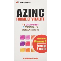 Arkopharma Azinc Forme et Vitalité 120 Gélules