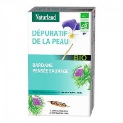 Naturland Dépuratif Bardane Pensée Sauvage Bio 20 Ampoules