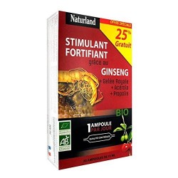 Panax ginseng gelée royale acerola propolis 25% gratuit 20 ampoules