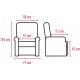 Fauteuil releveur 1 moteur LC 101