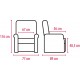 Fauteuil releveur 1 moteur pivotant Twirly
