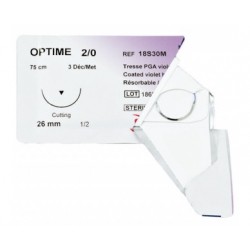 Suture optime dec2 usp3/0 24mm f75cm
