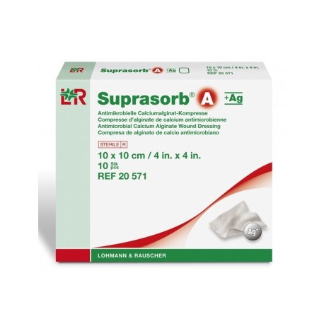 Pansement suprasorb a+ag 10x10cm par 10