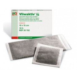 Pansement vliwaktiv+ag 10x20cm abs par 10