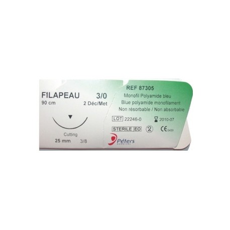 Suture filapeau dec1 usp5/0 20 mm f90 cm