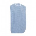 Bavoir imperméable joleti motif bleu carreaux 45x90