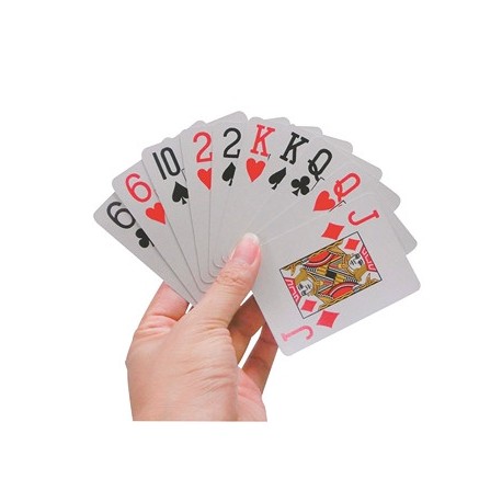 Carte à jouer gros caractère
