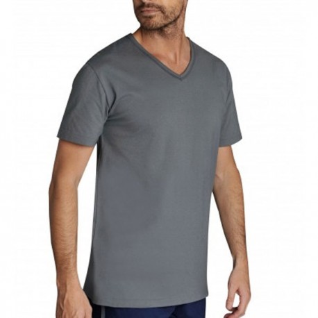 T-shirt manches courtes anthracite - LEMAHIEU