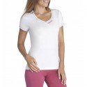 T-shirt manches courtes framboise&nbsp;blanc