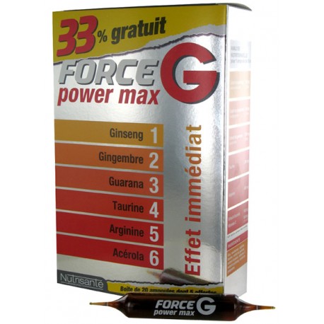 Force g power max 20 ampoules