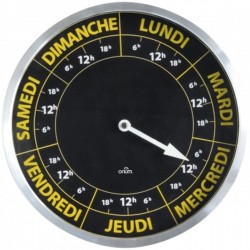 Horloge contraste hebdomadaire