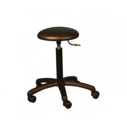 Tabouret selle noire gaz 5 branches