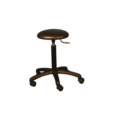 Tabouret selle noire gaz 5 branches