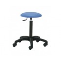 Tabouret laque gaz roue bleu