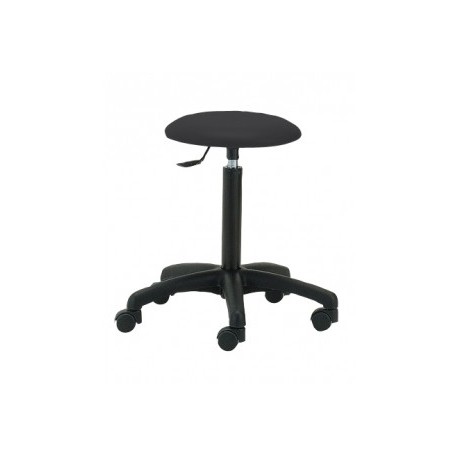 Tabouret laque gaz roue noir