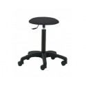 Tabouret laque gaz roue noir