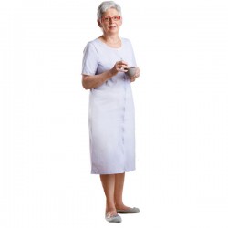 Chemise de nuit ouverture devant - LEMAHIEU
