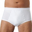 Slip fermé gousset/fond intraversable homme