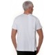 T-shirt mixte ML ouverture dos pression blanc T1
