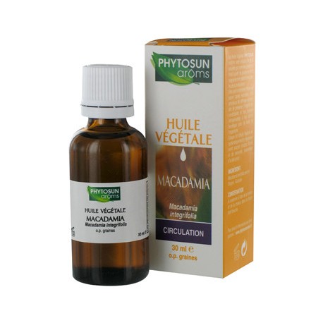 Huile vegetale macadamia 30ml