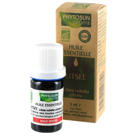 Huile essentielle bio litsee 5ml