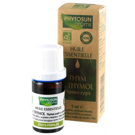 Huile essentielle bio thym a thymol 5ml