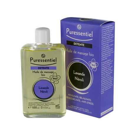 Puressentiel huile de massage bio detente 100ml