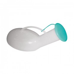 Urinal pour homme 1L en plastique naturel avec bouchon
